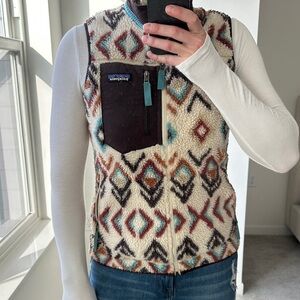 Patagonia Multicolor Geometric Fleece Vest